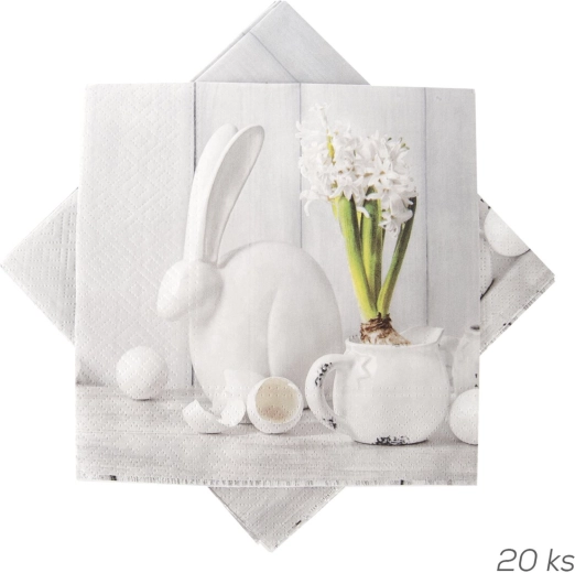 Papirnati prtički s pomladnim motivom 33 × 33 cm, 20 kos