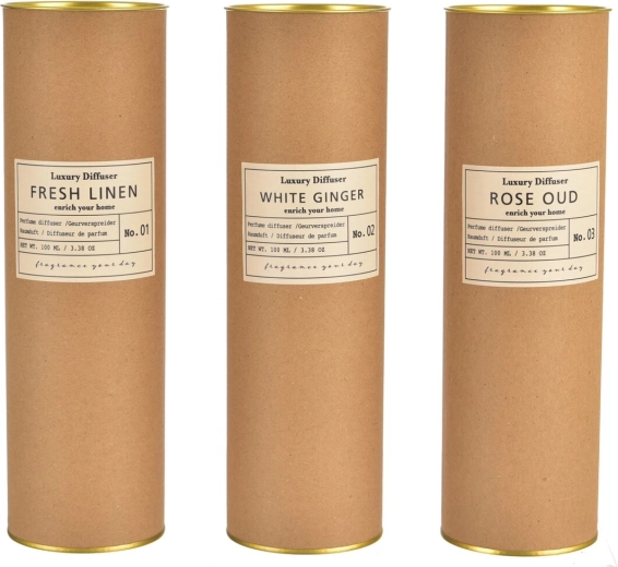 Aroma difuzor s paličicami v kraft tubi 100 ml (mešanica 3 različic)