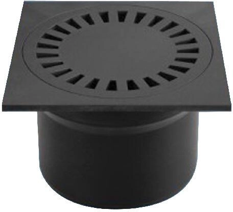 Talna vtokna spodnja PVS DN 110, črna