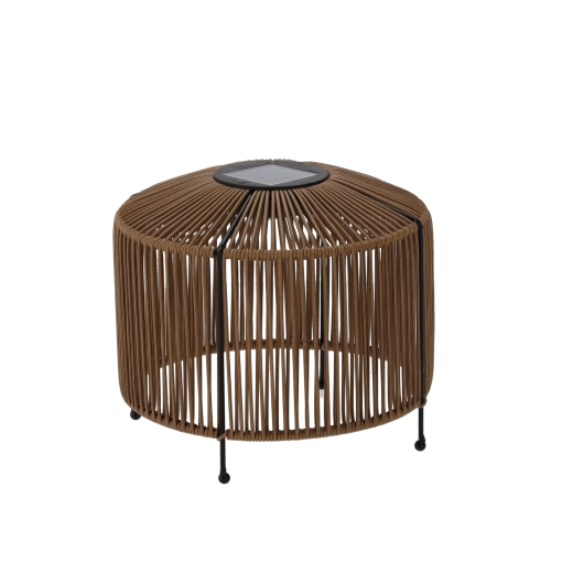 Rjava solarna LED svetilka 18 cm