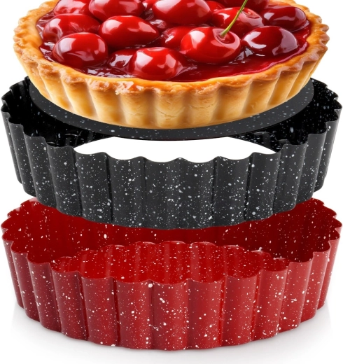 Granitni model za tarte s snemljivim dnom 12 cm, 2 kosa