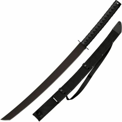 Taktična mačeta katana Cold Steel 61 cm, črna, polimer z etuijem Cor-Ex