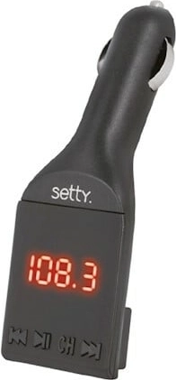 Setty Bluetooth FM oddajnik za avto črn - 1 kos