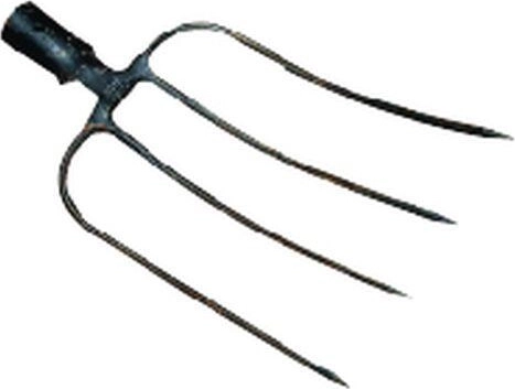 Bavorska vilica s 4 konicami brez držala