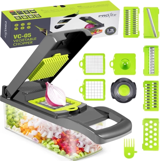 Multifunction vegetable and fruit slicer and chopper Renew Force 16 in 1