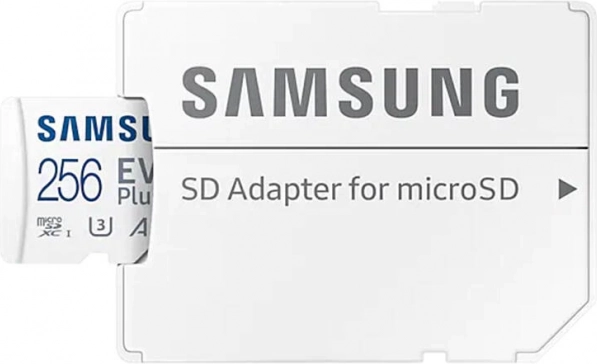 Pomnilniška kartica Samsung EVO Plus 256GB microSD z adapterjem