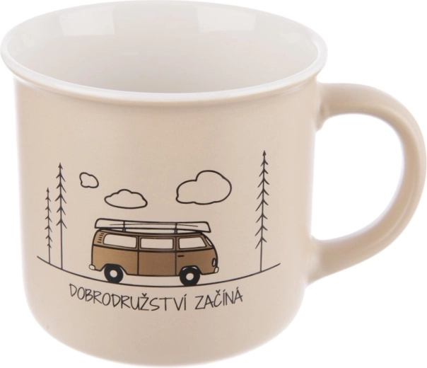 Porcelanasta skodelica Potovanje 0,4 l bež