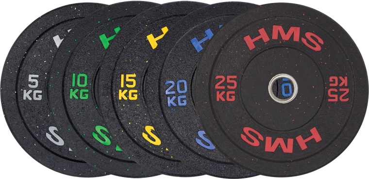 Olimpijska bumper utežna plošča HMS 5 kg