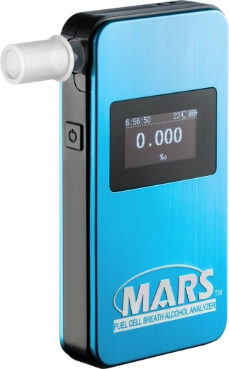 Elektrokemični alkotester Alcovisor Mars BT modre barve