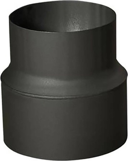 Dimniška cevastna redukcija 180/130 mm, dolžina 160 mm, debelina 1,5 mm, črna