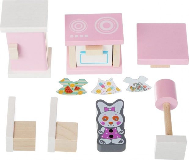 Leseno pohištvo za punčke Kuhinja od Cubika