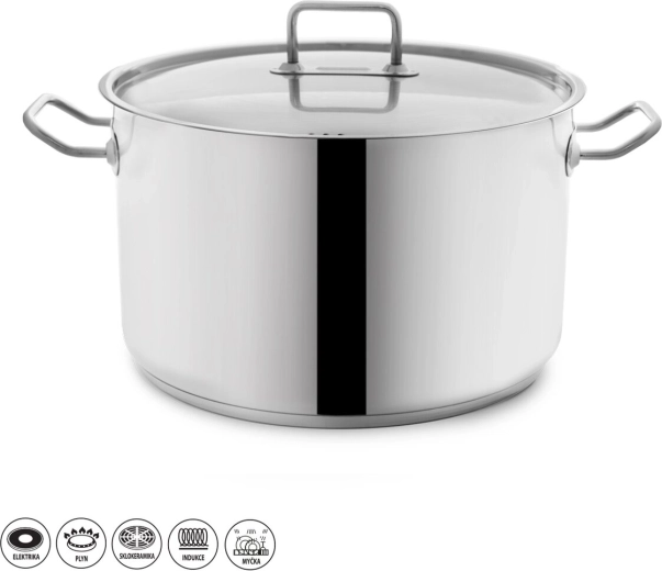 Nerjavni lonec Stock 15 l s pokrovko