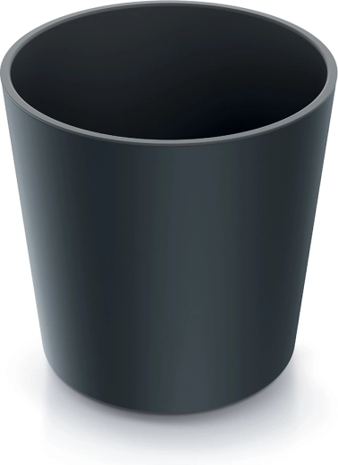 Cvetlični lonec Urbi Round z vložkom 25 cm – antracit