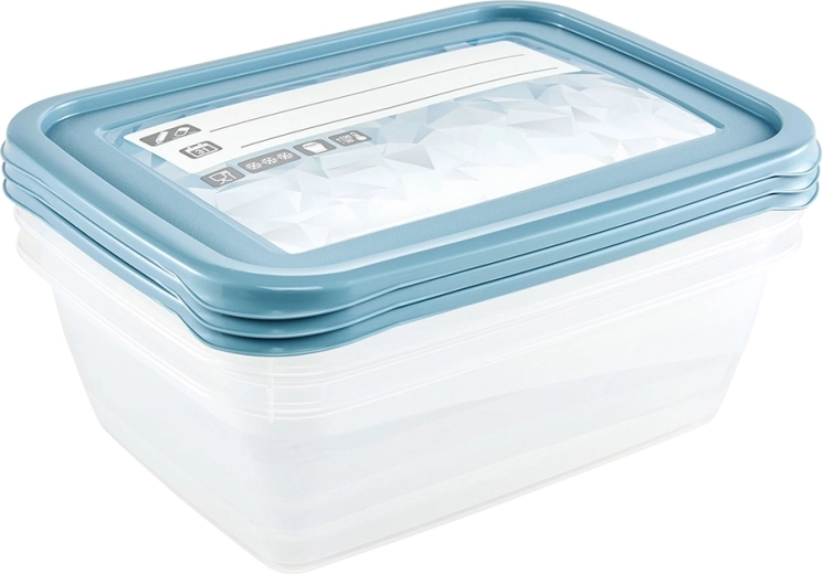 Mia Magic Ice komplet 3 posod po 1,25 l z večkratno prepisljivo nalepko