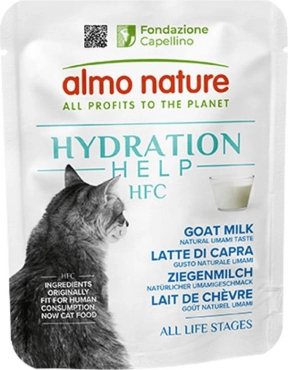 Almo Nature HFC Hydratation Help kozje mleko za mačke 50 g