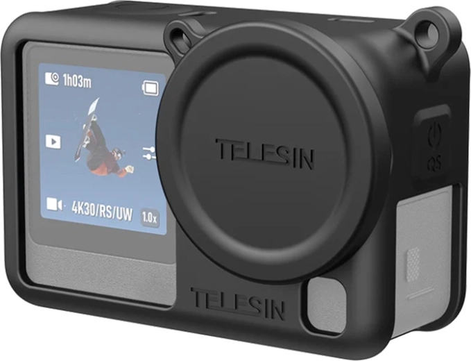 Telesin silikonski zaščitni ovitek za DJI Osmo Action 6 črn