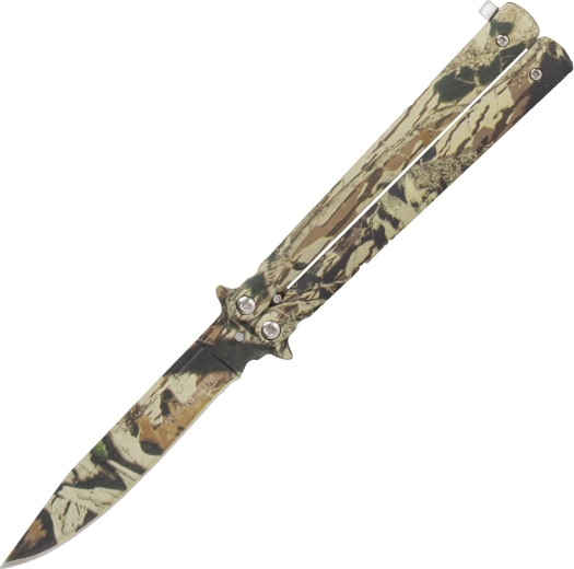 Magnum Balisong Camo metuljček nož 10,5 cm, kamuflaža, jeklo
