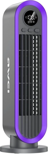 AWEI F52 stolpni ventilator 3600 mAh siv