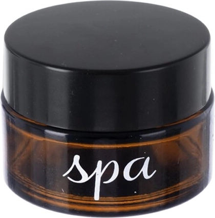 Kozmetični lonček Spa iz rjavega stekla 20 ml s plastičnim pokrovčkom