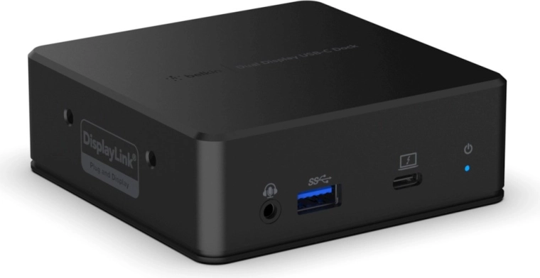 Belkin USB‑C priklopna postaja z dvojnim zaslonom (85 W, DisplayLink)