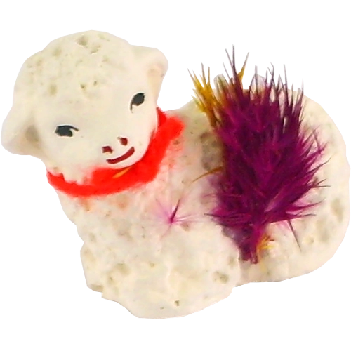 Ležeči velikonočni jagenjček 4,5 × 2,5 × 4 cm