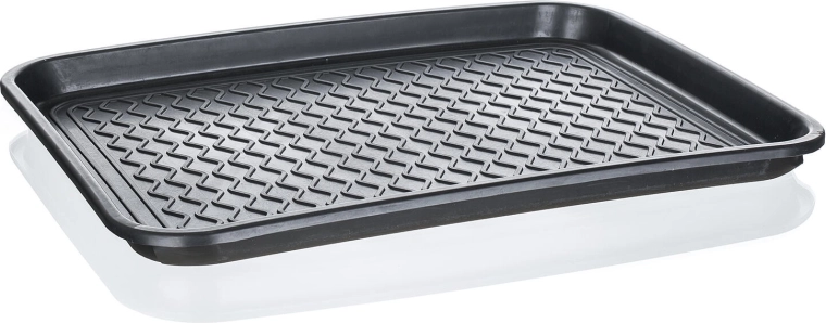 Odkapovalnik za obutev 50 × 38 cm, črna plast