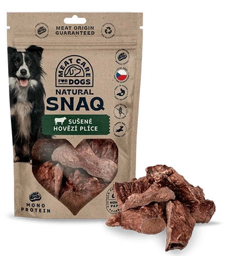 Meat Care Natural Snaq sušena goveja pljuča 80 g