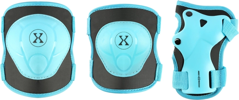 Komplet ščitnikov za rolanje in skateboard NILS Extreme H704 moder – S