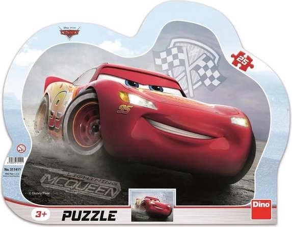 Dino Puzzle Cars 3: Strela McQueen - 25 kosov