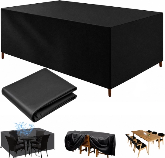 Vodoodporna zaščitna prevleka (ponjava) za vrtno pohištvo in catering mizo 250 × 210 × 90 cm