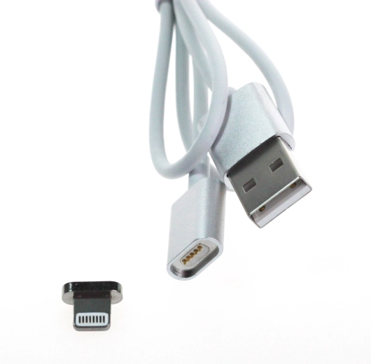 Magnetni Lightning kabel MyMax, srebrn, 1 m