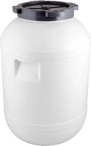 Plastični sod za kisanje zelja 60–65 l z navojnim pokrovom