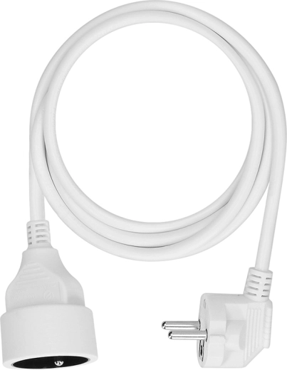Solight podaljšek z eno vtičnico, 1,5 m, bel