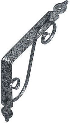 Konzola za polico 190 × 140 mm srebrna