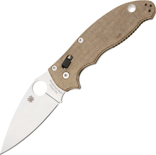 Zložljiv nož Spyderco Manix 2 Brown, CPM Cru-Wear, Micarta