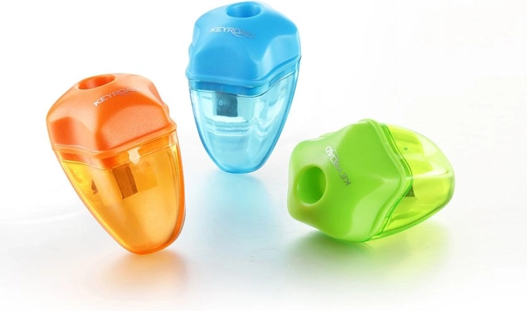 Ostrilo s posodico KEYROAD Star, plastika, mešanica barv