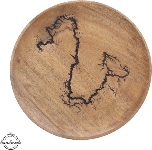 Pladenj iz mangovega lesa MANGO electric, Ø 26 cm