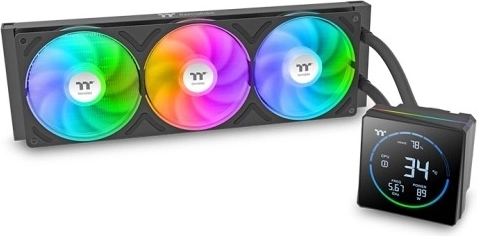 Tekočinsko hlajenje AIO Thermaltake TH360‑S V3 ARGB z LCD‑zaslonom