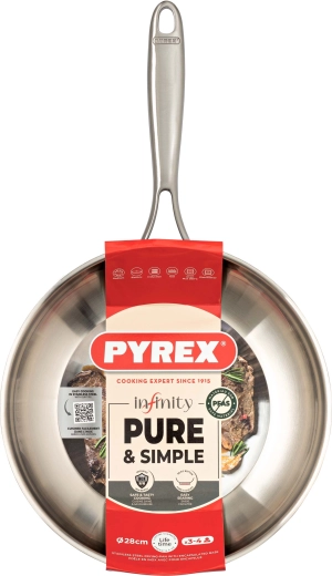 Ponev Infinity 28 cm Pyrex nerjaveče jeklo
