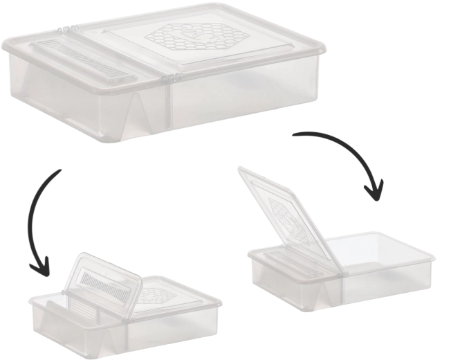 Povalna krmilnika za čebele 1,5 l, 26 × 20 × 5,5 cm