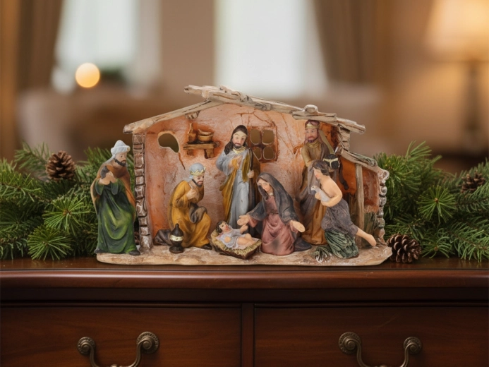 Božični jaslice 17,5 × 5 × 10,5 cm