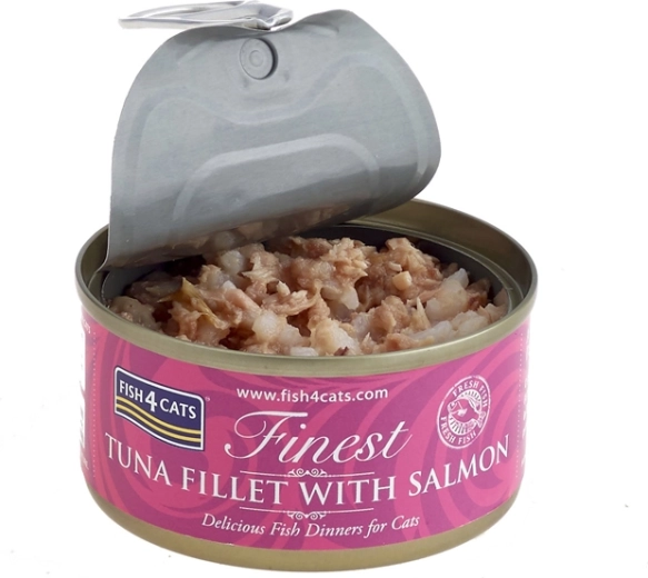 Konzerva za mačke Fish4Cats tuna z lososom 70 g
