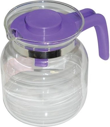 Stekleni čajnik MATURA 0,65 l s plastičnim pokrovom in ročajem