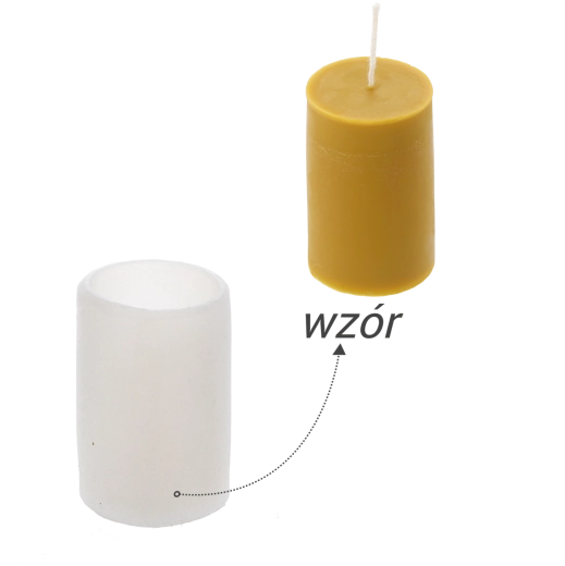 Silikonski kalup za sveče – gladek valj