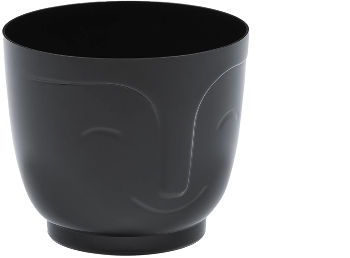 Dekorativen ovitek za lonček Atena 16,5 cm črn