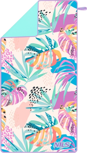 Hitro sušeča mikrovlaknovna brisača NILS Camp NCR14 Flora