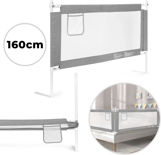 Varnostna zaščitna ograja za otroško posteljo ECOTOYS 160 cm