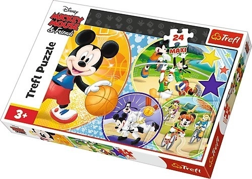 Puzzle maxi 24 kosov – MICKEY MOUSE: čas za šport