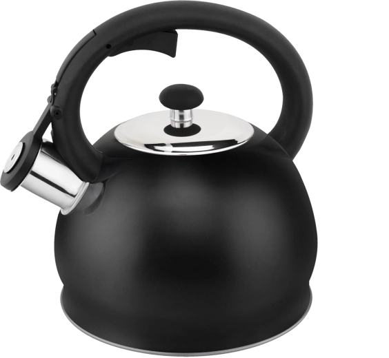 Čajnik iz nerjavnega jekla 1,8 l v mat črni barvi