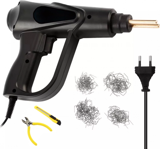 Kompaktni varilec plastike z LED in dodatki